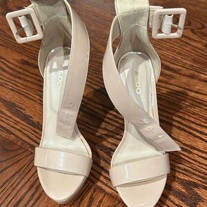 ALDO Beige Strappy Heels